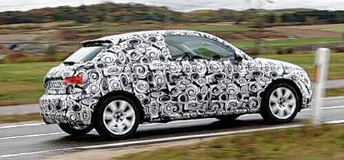 Noch heftig getarnt: der neue Audi A1.