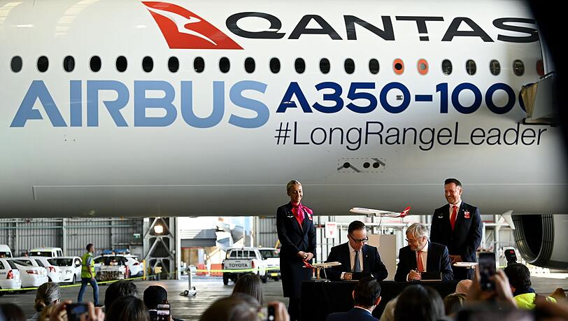 Schon 2022 kündigte Qantas mit "Project Sunrise" die längsten Nonstop-Flüge der Welt an. (Archivbild) Schon 2022 kündigte Qantas mit "Project Sunrise" die längsten Nonstop-Flüge der Welt an. (Archivbild)