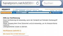 Diese Seite wird aufgerufen, wenn man der Aufforderung „HIER KLICKEN“ folgt. Die Amazonseite sieht täuschend echt aus, gehört aber zu den Betrügern. Diese Seite wird aufgerufen, wenn man der Aufforderung „HIER KLICKEN“ folgt. Die Amazonseite sieht täuschend echt aus, gehört aber zu den Betrügern.