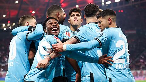 Das Team von Bayer Leverkusen gewann auch in Leipzig.