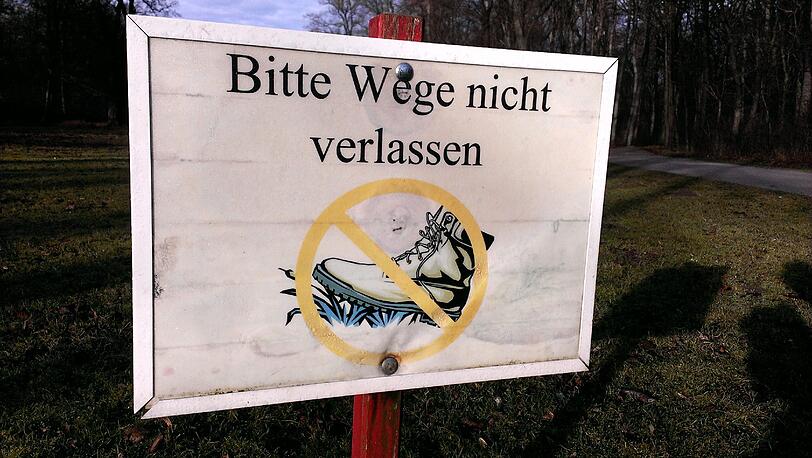 Vom Weg abkommen? Untersagt!