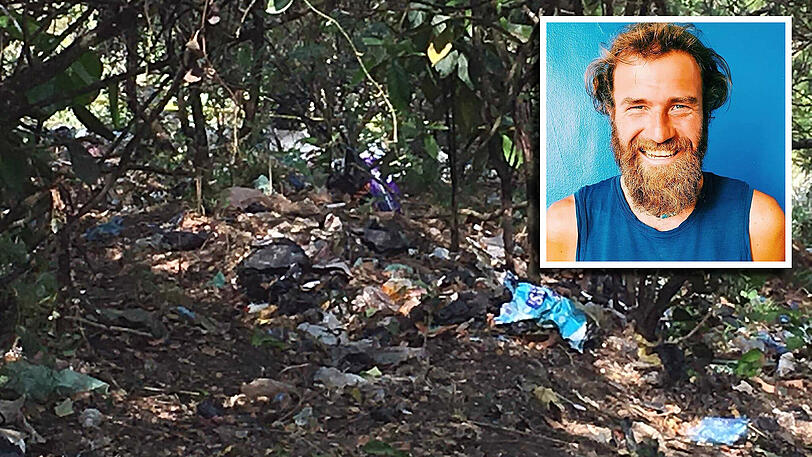 Den Fundort der Leichen von Radfahrer Holger F. (kl. Bild) und seines Begleiters bei San Cristóbal hat dessen Bruder fotografiert.