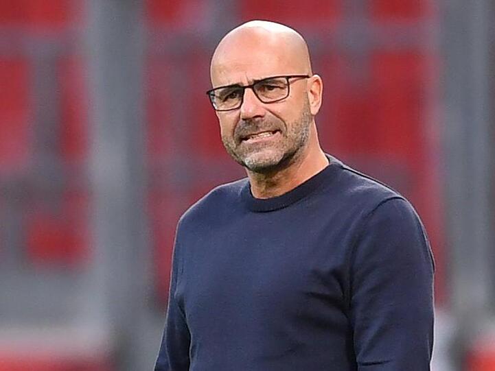 Trainer Peter Bosz von Leverkusen. Foto: Marius Becker/dpa-Pool/dpa/Archivbild