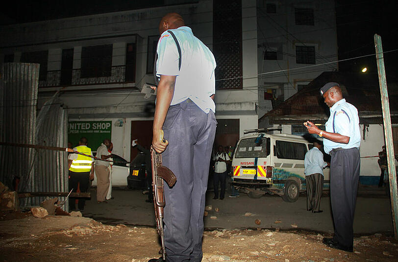 Kenianische Sicherheitskräfte in Mombasa (Archivbild)