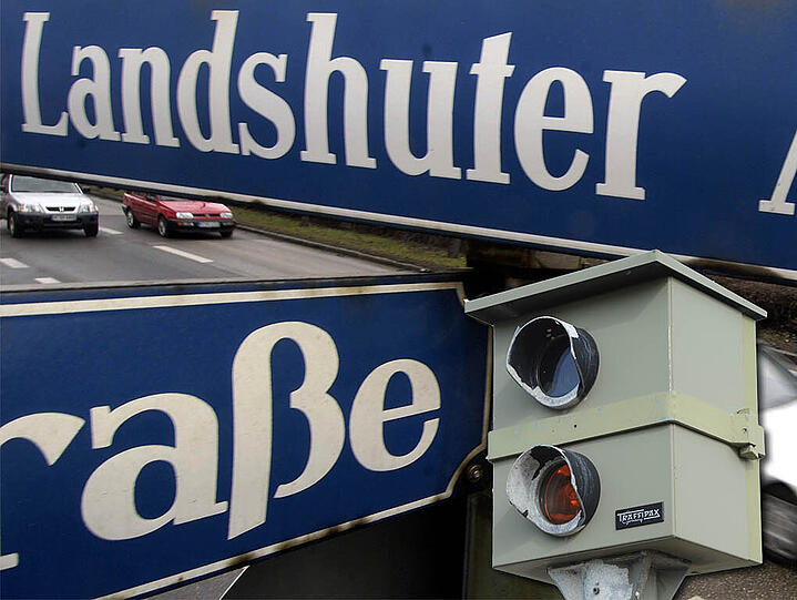 Auf der Landshuter Allee wird ab Donnerstag geblitzt - zur Probe.