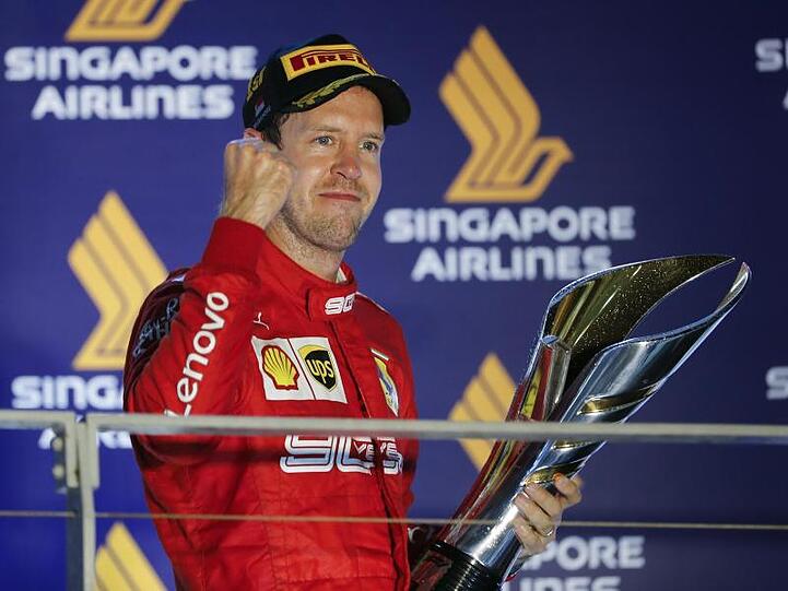 Nach 392 Tagen konnte Sebastian Vettel mal wieder ein Formel-1-Rennen für sich entscheiden.