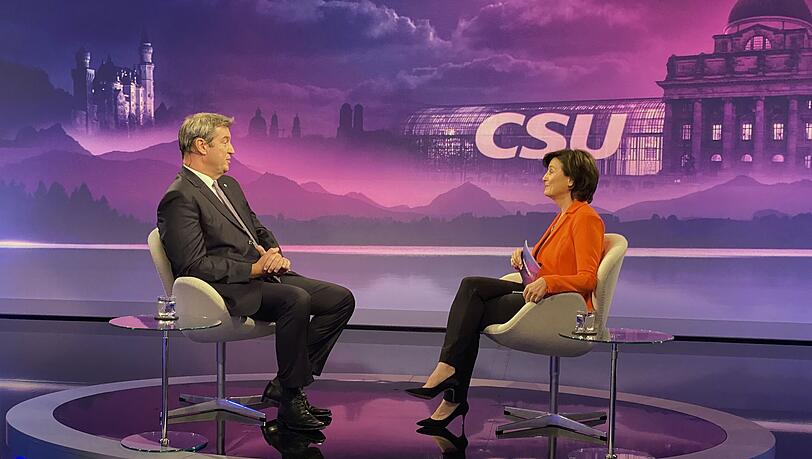 Der bayrische Ministerpräsident Markus Söder hatte sich im Gespräch mit Sandra Maischberger vor allem auf die Grünen eingeschossen.
