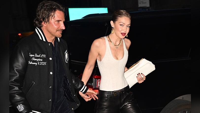 Gigi Hadid und Bradley Cooper Ende April auf dem Weg zu ihrer Geburtstagsparty.