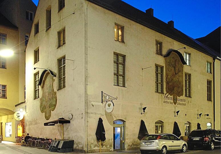 Das Zerwirkgew&ouml;lbe am Alten Hof: Genau rechts davon entstand 1591 der erste Bau des Hofbr&auml;uhauses.