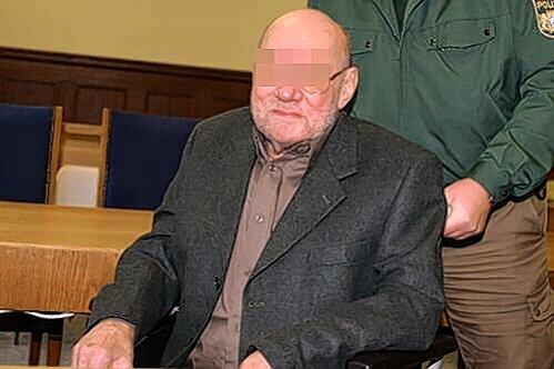 Der Angeklagte im Rollstuhl: Werner S.