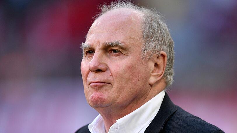 Uli Hoeneß beim Spiel des FC Bayern gegen Union Berlin.