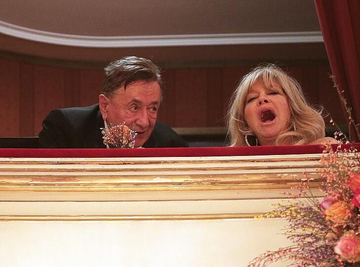Was sich Richard Lugner und Goldie Hawn wohl zu sagen hatten?!