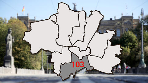 Der Stimmkreis 103 - München-Giesing: So wurde hier gewählt.