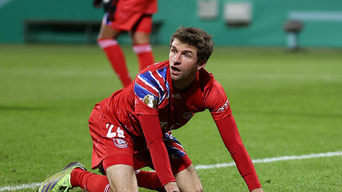 Thomas Müller war nach dem Aus im DFB-Pokal völlig bedient.