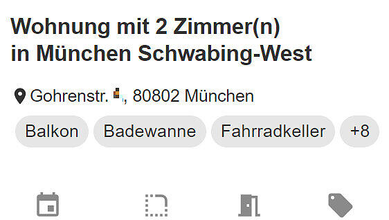 Knapp 2.400 Euro warm für eine Zwei-Zimmer-Wohnung in Schwabing. (Die Hausnummer wurde von der Redaktion gepixelt.) Knapp 2.400 Euro warm für eine Zwei-Zimmer-Wohnung in Schwabing. (Die Hausnummer wurde von der Redaktion gepixelt.)