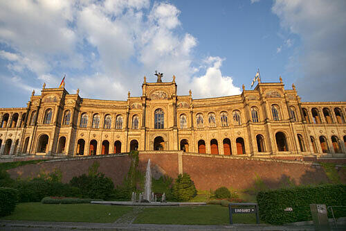 Das Maximilianeum, Sitz des Bayerischen Landtags.