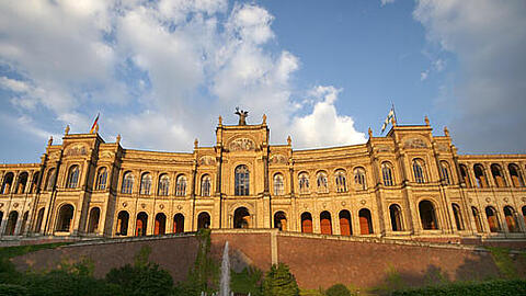 Das Maximilianeum, Sitz des Bayerischen Landtags.