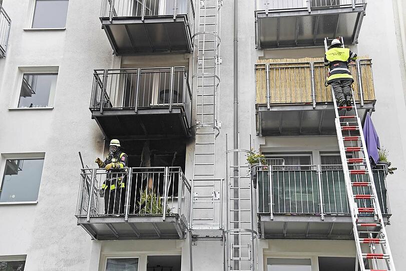 Bilder vom Feuerwehreinsatz in Obergiesing.
