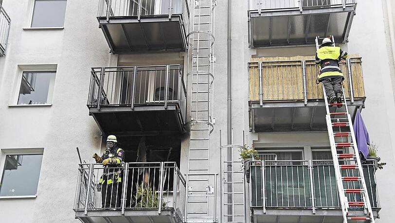 Bilder vom Feuerwehreinsatz in Obergiesing.