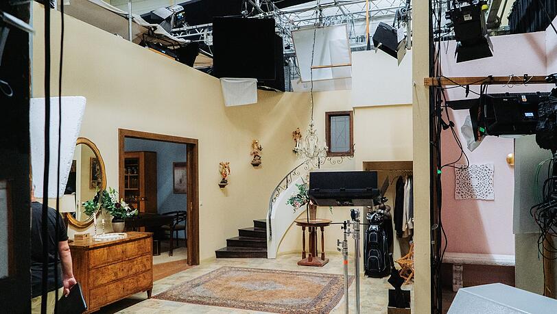 Die Treppe in der Kirchleitner-Villa f&uuml;hrt in Wirklichkeit ins Nichts.