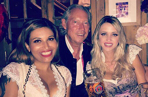 Cathy Lugner: Dieses Foto mit Patricia Blanco (l.) und Werner Mang postete Sie auf Instagram.