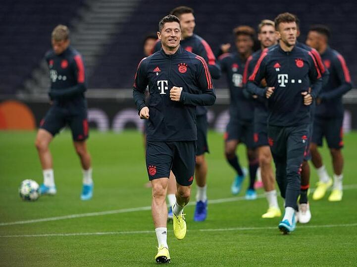 Abschlusstraining der Bayern im Stadion von Tottenham Hotspur.