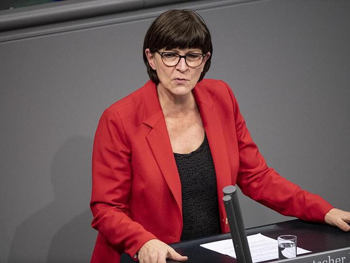 Saskia Esken, Bundesvorsitzende der SPD. Foto: Fabian Sommer/dpa/Archivbild