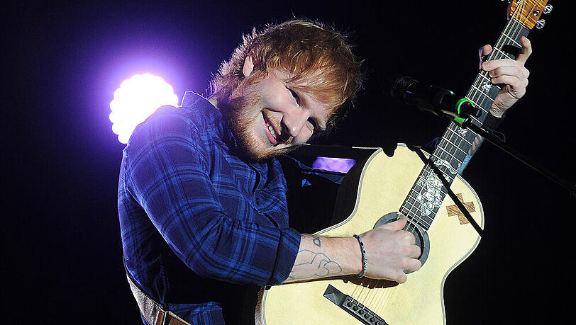Ed Sheeran bei einem seiner vielen Auftritte Ed Sheeran bei einem seiner vielen Auftritte