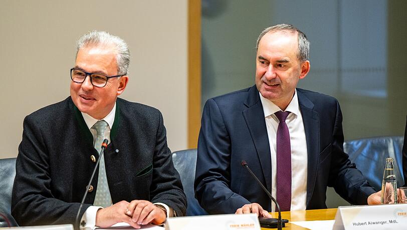 Hubert Aiwanger (r.), bayerischer Staatsminister und Florian Streibl, Fraktionsvorsitzender. Hubert Aiwanger (r.), bayerischer Staatsminister und Florian Streibl, Fraktionsvorsitzender.