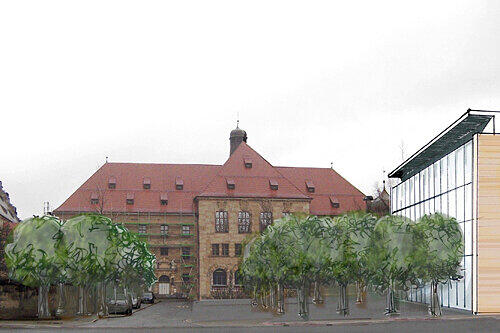 Die CSU möchte einen repräsentativen Museums-Vorplatz mit Bäumen schaffen.