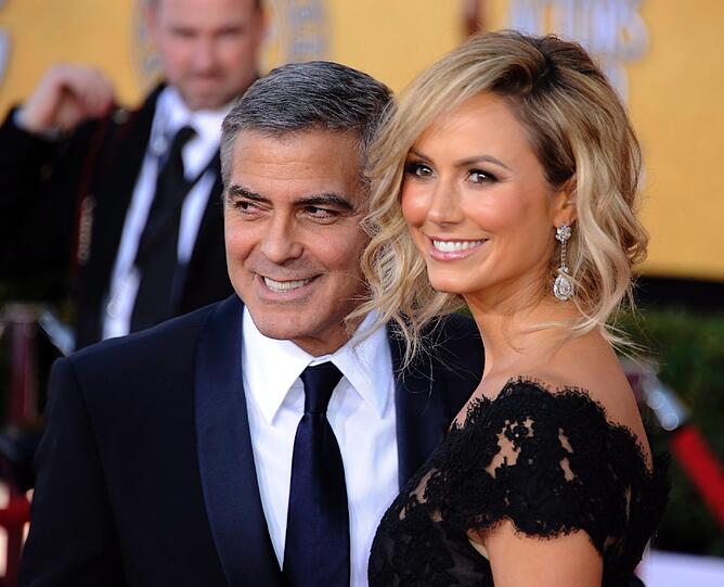 George Clooney und Stacy Keibler