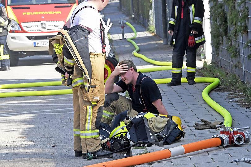 Bei einem Brand in Unterschleißheim wurde ein Wohnhaus komplett zerstört.