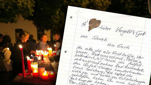 Bad Reichenhall: Das überlebende Opfer hat einen rührenden Brief an die Helfer geschrieben. Bad Reichenhall: Das überlebende Opfer hat einen rührenden Brief an die Helfer geschrieben.
