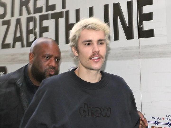 Justin Bieber auf dem Weg zum Londoner Club Tape.