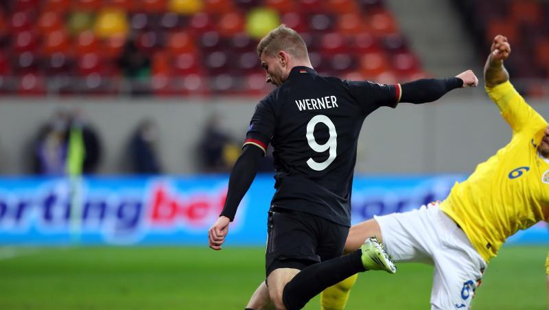 Kam gegen Rumänien 14 Minuten zum Einsatz: Timo Werner (l).