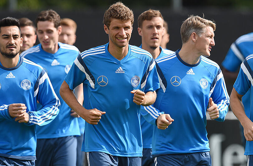 Die Bilder vom zweiten Trainingstag der deutschen Nationalelf bei der Vorbereitung auf das EM-Qualifikationsspiel gegen Polen.