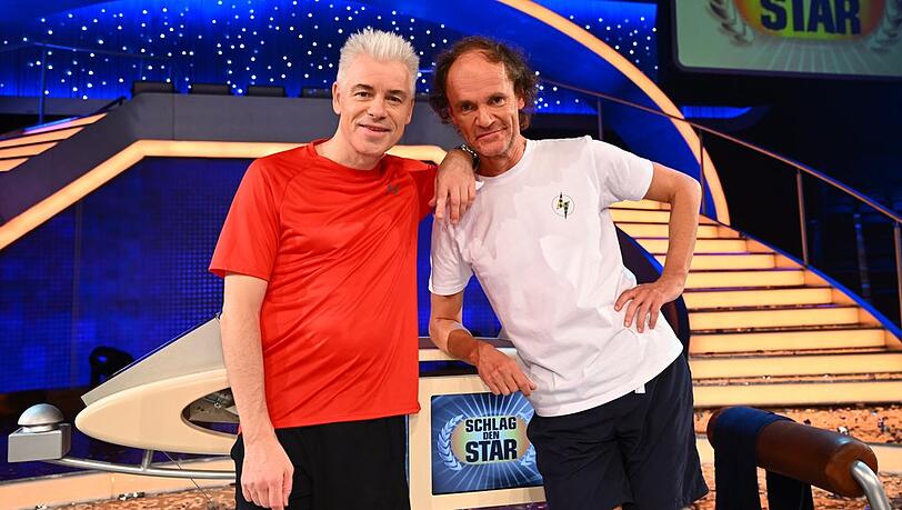 Michael Mittermeier (l.) und Olaf Schubert duellierten sich am Samstag bei "Schlag den Star".