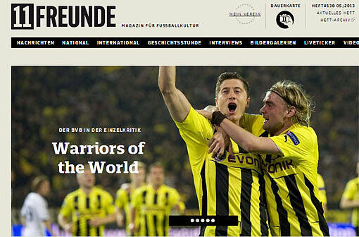 ...und kommt später mit der Headline: "Warriors of the World"