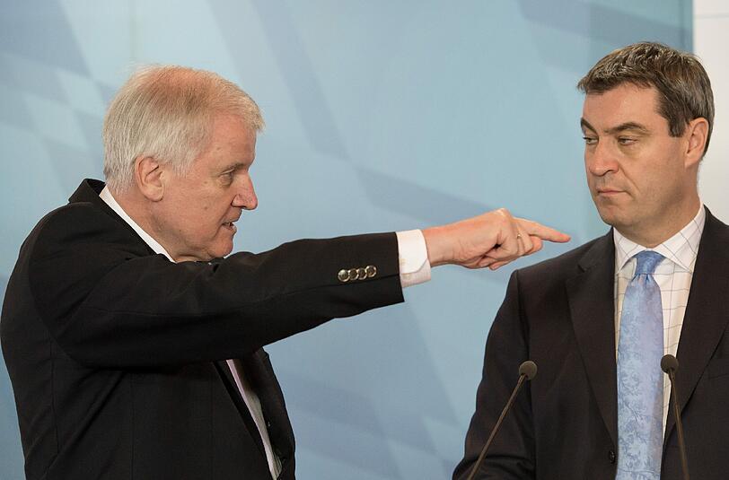 Mittlerweile unverhohlen auf Konfrontationskurs: Seehofer und Söder