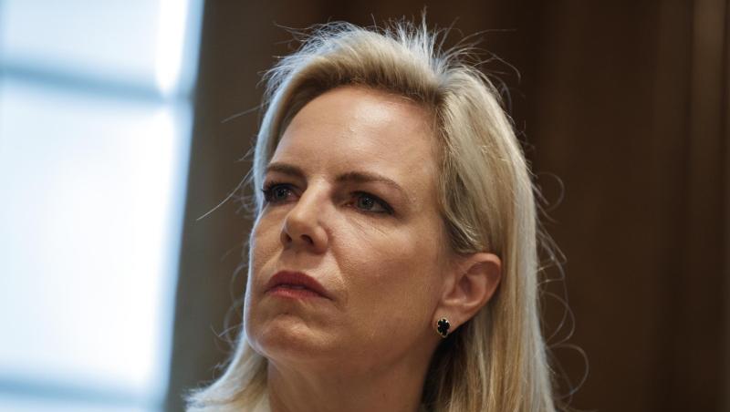US-Heimatschutzministerin Kirstjen Nielsen verlässt ihren Posten in der Regierung von US-Präsident Trump. US-Heimatschutzministerin Kirstjen Nielsen verlässt ihren Posten in der Regierung von US-Präsident Trump.