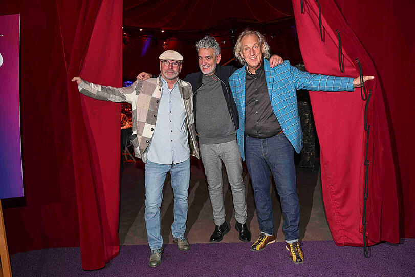 Richard Matthes (Bavaria Zelte), Mario Gamba und Sven Pawlitschko. Richard Matthes (Bavaria Zelte), Mario Gamba und Sven Pawlitschko.