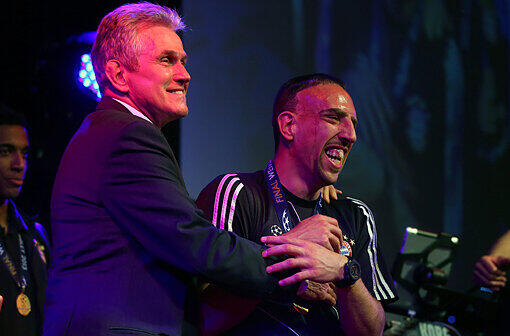 Geehrt: Jupp Heynckes und Franck Ribéry.