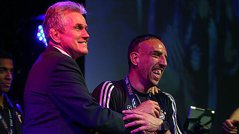 Geehrt: Jupp Heynckes und Franck Ribéry.
