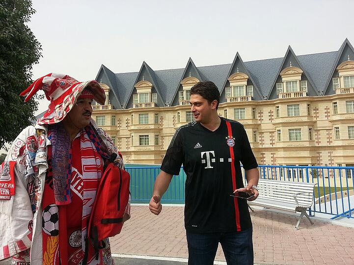 Bilder vom FC Bayern aus dem Trainingslager in Doha.