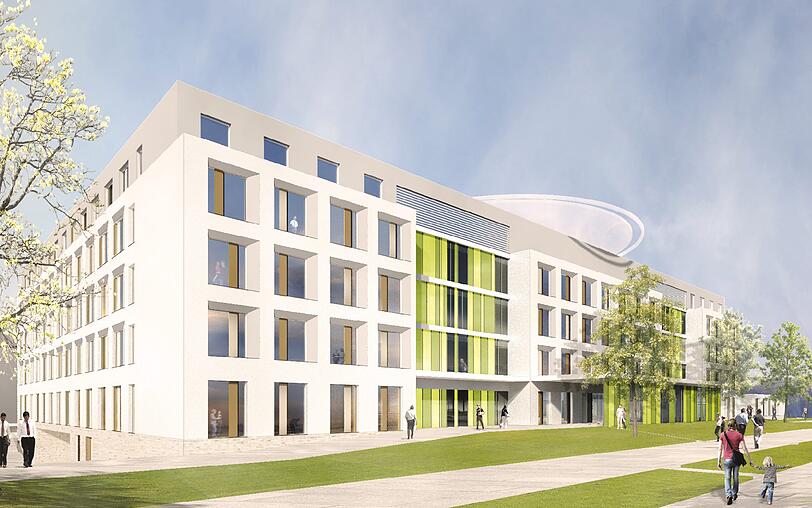 Das war der ursprüngliche Plan: kräftig grüne Paneele, ein sehr heller Farbton und ein rundes Vordach.