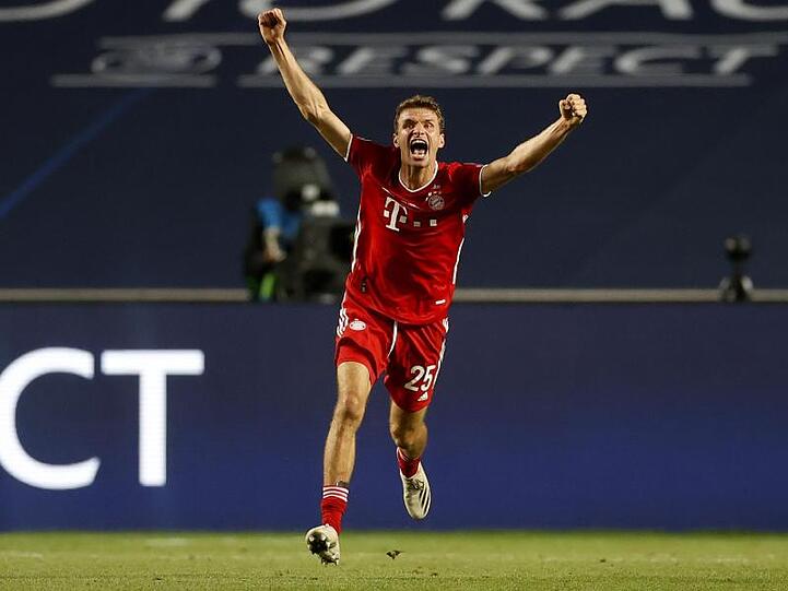 Thomas Müller gewann mit dem FC Bayern zum zweiten Mal die Champions League.