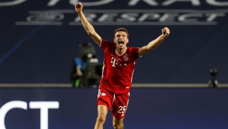 Thomas Müller gewann mit dem FC Bayern zum zweiten Mal die Champions League. Thomas Müller gewann mit dem FC Bayern zum zweiten Mal die Champions League.