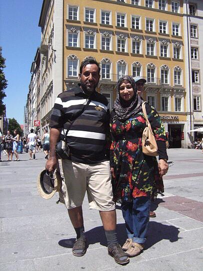 München ist vielbesucht von unseren arabischen Nachbarn. Diese beiden sind ein Beispiel.