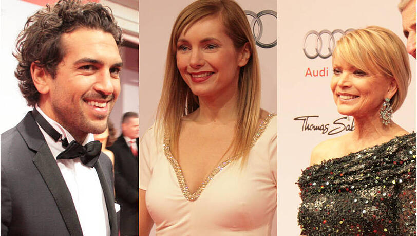 Welcher deutsche Fernseh-Star schaut das Dschungelcamp: Elyas M'Barek, Nadja Uhl oder Uschi Glas (v. li.)? Welcher deutsche Fernseh-Star schaut das Dschungelcamp: Elyas M'Barek, Nadja Uhl oder Uschi Glas (v. li.)?