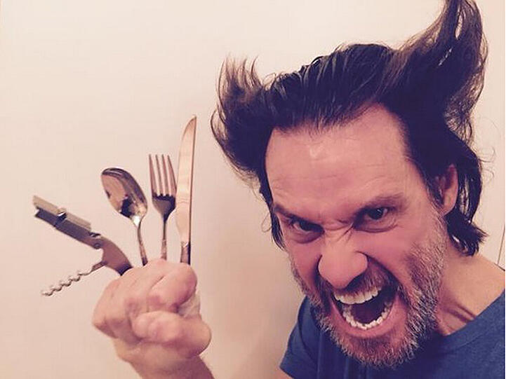 Jim Carrey kann als Wolverine durchaus mit Hugh Jackman mithalten